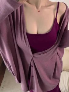 Plus Size 100.00kg Slim Fit Slimming Sling Dress + Thin Type Sunscreen Cardigan Suit Fishtail Dress Date Dress