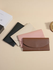 กระเป๋าสตางค์หนังนิ่มยาวสำหรับผู้หญิง 2025 กระเป๋าถือแบบมีช่องใส่บัตรหลายช่อง ความจุขนาดใหญ่ กระเป๋าสตางค์แบบบาง สีสันสดใส กระเป๋าสตางค์แบบมีซิป