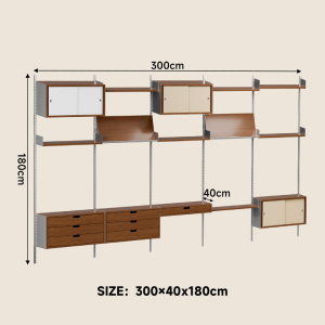 ALEDAN | Adjustable Multi-tier Display Shelf For Stairs Corners