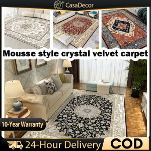 CASA New design crystal velvet carpet 3D floor mat carpet living room bedroom carpet waterproof and non-slip
