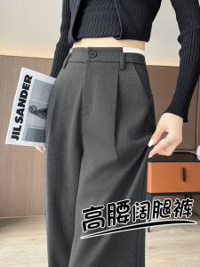 High Waist Loose Fit Wide Leg Pants Womens Autumn Winter Style Casual Trousers Designer Sensation Suit Pants for Ladies