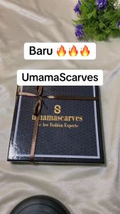 UMAMA Premium Digital Scarf Box Segiempat Motif Floral 110x110cm