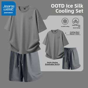 Jeanswest | Summer Ice Silk Quick Dry Men Sport Outfit
