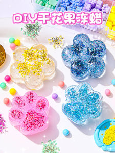 DIY Handmade Jelly Wax Silicone Squishies Material Kit for Girls Children Creative Toy Making Kit Suitable for Ages 6-14