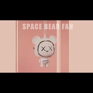 RK KIPAS ANGIN LEHER MINI PORTABLE BEAR RECHARGEABLE TYPE C