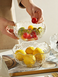 MODERN SWEETHOME | High-End Aesthetic Glass Fruit Plate