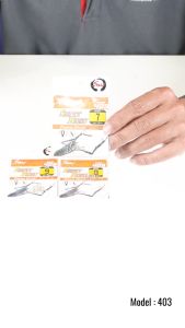 403 มีห่วง มีเงี่ยง ตัวเบ็ดตกกุ้งห่วงเงี่ยง คม แข็ง วัดกุ้งติดง่าย