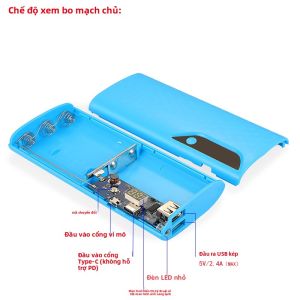 Bộ Vỏ Pin Dự Phòng Di Động Không Cần Đục Khoan PD Fast Charge 18650 Nhiều Kiểu Dáng Lắp Ráp Dễ Dàng Kiện Phụ Kiện Kỹ Thuật Số