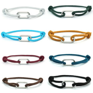 Classic Grade A Milan Rope Bracelet Men Women Handwoven Adjustable Stainless Steel Chain Braslet Leisure Riding Couple Jewelry