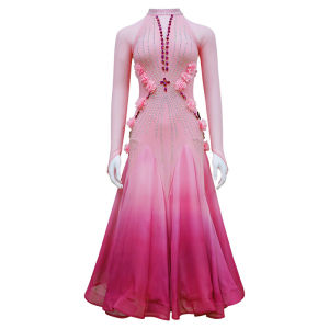 Professional High-End Performance Dress for Waltz and Blackpool Competition