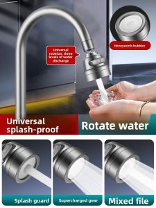YEMO | Universal Kitchen Faucet Extender with Rotatable Nozzle and Water Pressure Booster