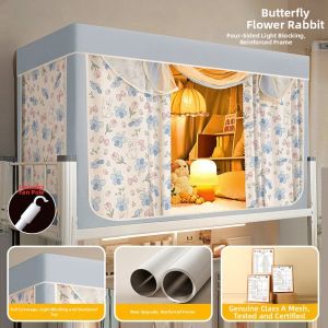 YANXI | Privacy Light Blocking Bed Curtain For Bunk Beds