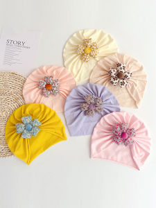 Lightweight Baby Hat for Spring Summer Autumn Season Newborn Girl Single Layer No Seam Cap Infant Toddler Fresh Style round Top No Brim