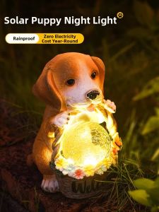 YUANMUXUAN | Cute Dog Shaped Solar Garden Light