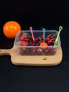 9cmx1.3cm Fruit Fork/Disposable Fruit Fork/Independent Packaging Disposable Fruits Fork/Individually Packaged Fruits For