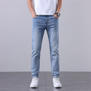 WEIJINSHI | Premium Cotton 9-point Straight Loose Summer Light Men Jeans