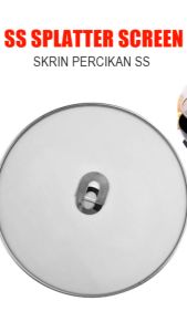 33cm Stainless Steel Oil Proofing Lid Fried Filter and Lids Cover for Frying Pan Splatter Screen/Sekatan Percikan Minyak