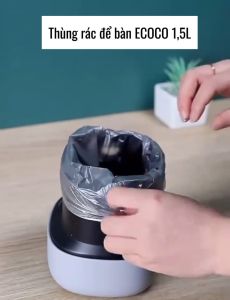 Gói 120 túi đựng rác để bàn ECOCO 25L siêu dai chịu tải lên đến 18kg mẫu mới 2242