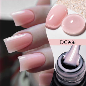 MTSSII | Pink Fiber Rubber Base Gel Nail Polish For Broken Nail Repaired Fiberglass Clear Quick Building Soak Off UV Construction Gel DIY