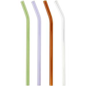 CAROTE | Non-disposable Heat Resistant Pregnant Women Suitable Bendable Transparent Lipstick-proof Glass Straw