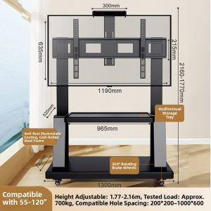 BESSGROUP | Portable TV Stand 100 Inch