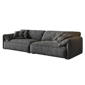 Minimalist Small Household Feathery Cloud Sofa French Cream Style