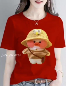 KAOS ATASAN TERBARU DUCK IMUT COMBED PREMIUM WANITA