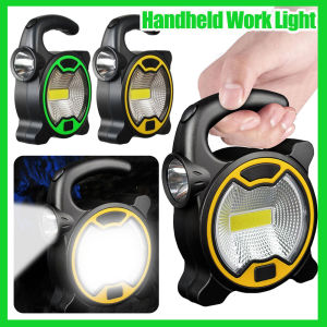 Battery Powered Portable Flashlight COB LED Work Light Handheld Lantern Flashlight waterproof emergency light Outdoor Tent lamp Camping light torch light powerful japan original led tourch light super bright led torchlight powerful search light