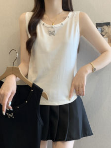 Áo Vest Không Tay Bằng Cotton Nguyên Chất Dành Cho Nữ Mùa Xuân Hè 2025 Thiết Kế Mới Cỡ Lớn Áo Khoác Ngoài Áo Lót Không Tay