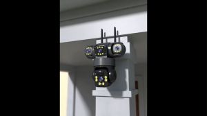 V380 Pro Cctv Camera IP66 Waterproof Outdoor Three Lens 3-Screens 6MP HD 1080P Cctv With Audio And Speaker Wifi Voice Connect To Cellphone 360 Wireless Support Night Vision Model Full Color IP Security Cameras AI Human Detection