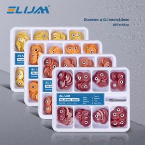 ELIJAH 80Pcs/Box Dental Finishing Polishing Discs Composites Ceramics Glass Ionomer Restorations Tooth Whitening Dental Material