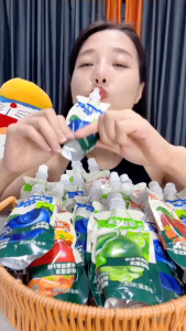Thạch Trái Cây Túi 60g – Thạch Hút Vị Việt Quất / Táo Cà Rốt – Jelly Trái Cây Ăn Liền