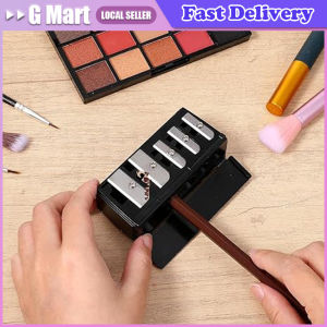 5 Holes Hole Multi-Functional Pencil Sharpener With Protective Lid For Eyeliner And Lipliner Pencils