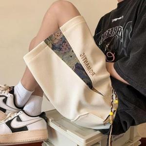 Quần Short Nam American Style Mùa Hè Mỏng Mới Thời Trang Rộng Rãi Cỡ Lớn Thể Thao Quần Dài Năm Điểm