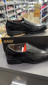 L คัชชู รองเท้าราชการ รองเท้าสีดำ หนังดำ Size 39-47 รุ่น BJ 3375