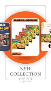 5PCS Indomie Soto Koya Nagih Lengkap dengan Koya Rasa Kerupuk Udang