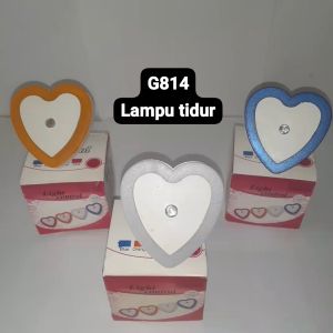 G814 ORIGINAL LAMPU TIDUR COLOK OTOMATIS LED LOVE LISTRIK SENSOR WALL DINDING STOP KONTAK AUTO TEMB