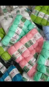 2Pcs Bamboo Yarn Soft Cold Summer Natural Bamboo Baby Knitting Yarn For Crochet And Hand Knitting Sweater Hat