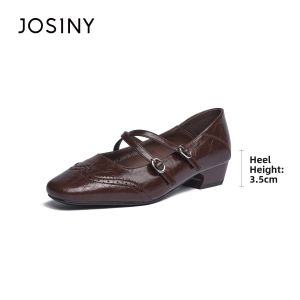 Josiny | New Autumn Retro Cross-Strap Flats