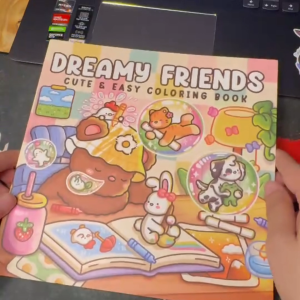 [พร้อมส่ง] PK สมุดภาพระบายสี DREAMY FRIENDS ภาพน่ารัก ระบายเพลิน ฝึกสมาธิ คลายเครียดได้ทุกวัน