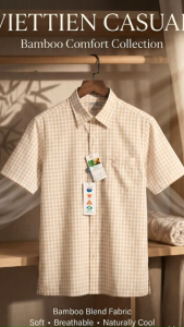 Áo sơ mi tay ngắn Việt Tiến (M-XL)