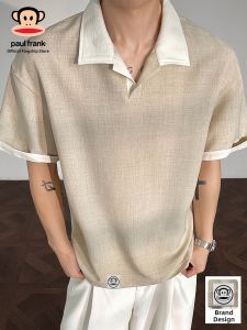Paul Frank | Turn-down Collar Short Sleeve Summer Thin Rich Style Loose Leisure Mens Polo Shirt