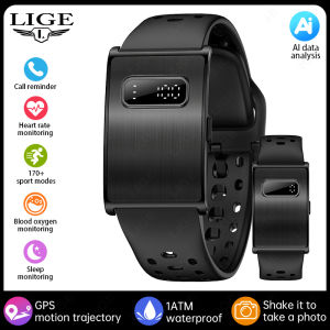 LIGE | LIGE New Electronic Screen Smart Bracelet 100 Days Long-lasting Standby 24H Heart Rate Health Monitor Sports Tracker Smartwatch