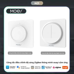 Công Tắc Điều Chỉnh Độ Sáng Đèn Thông Minh ZigBee Điều Khiển Xoay/cảm Ứng Với Cuộc Sống Thông minh/Ứng Dụng Tuya Điều Khiển Từ Xa Alexa Google Voice Assistant Tương Thích EU