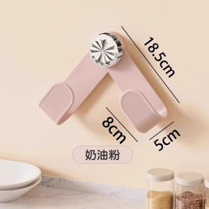 Rotating Pot Lid Holder Wall Mounted Kitchen Storage Rack No Drilling Required Plastic Kitchen Utensil Organizer Cutting Board Stand