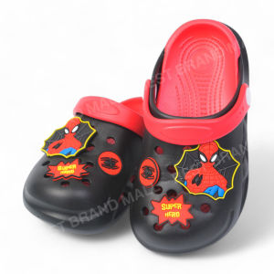 รองเท้าแตะหัวโตสำหรับเด็ก ลายสไปร์เดอร์แมน Spiderman มีสายรัดข้อเท้า งานเกรดพรีเมียม เนื้อรองเท้าทำจากไฟล่อน  ขนาด 30-35