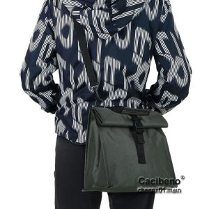 Foldable Thermal Lunch bag box Oxford Waterproof Insulation Cooler Bag Fashion for Men Women with Adjustable Shoulder Sling