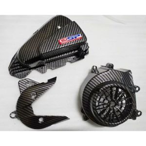 PAKET CARBON BEAT 3 PCS FILTER CAP L KIPAS ▪️paket carbon Scoopy / paketan carbon Scoopy / FILTER KIPAS KEONGAN CARBON TAHUN 2016-2019