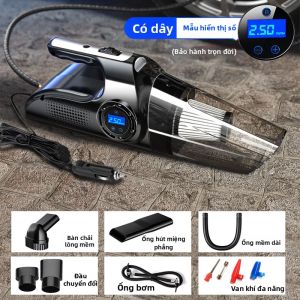 YIJU | Bơm Lốp Ô Tô Không Dây Nhỏ Gọn 2 Trong 1 - Bơm Điện + Hút Bụi