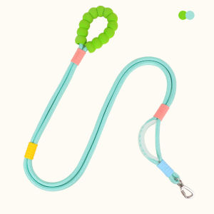 Mojioo Multi-functional Dog Leash 360-degree Rotating Tangle-free Comfortable Soft Padded Handle Durable Traction Rope Optional Stylish Collar Ideal for outdoor